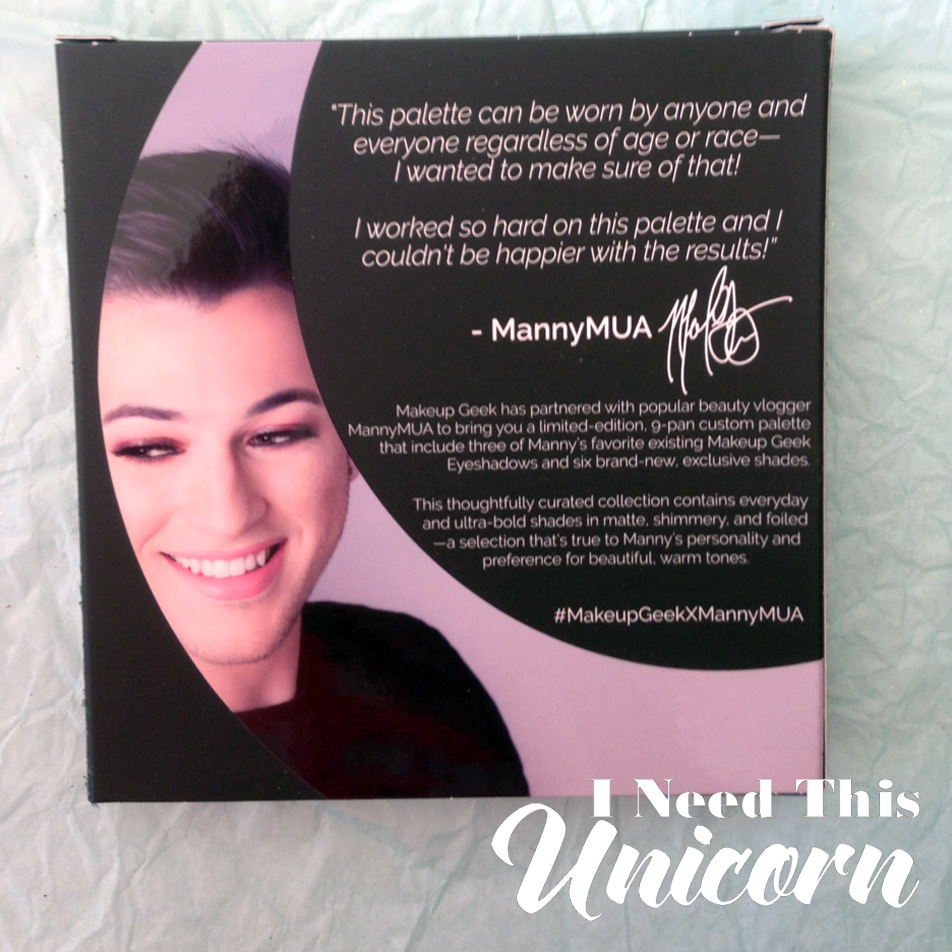 Makeup Geek Manny MUA Palette | I Need This Unicorn