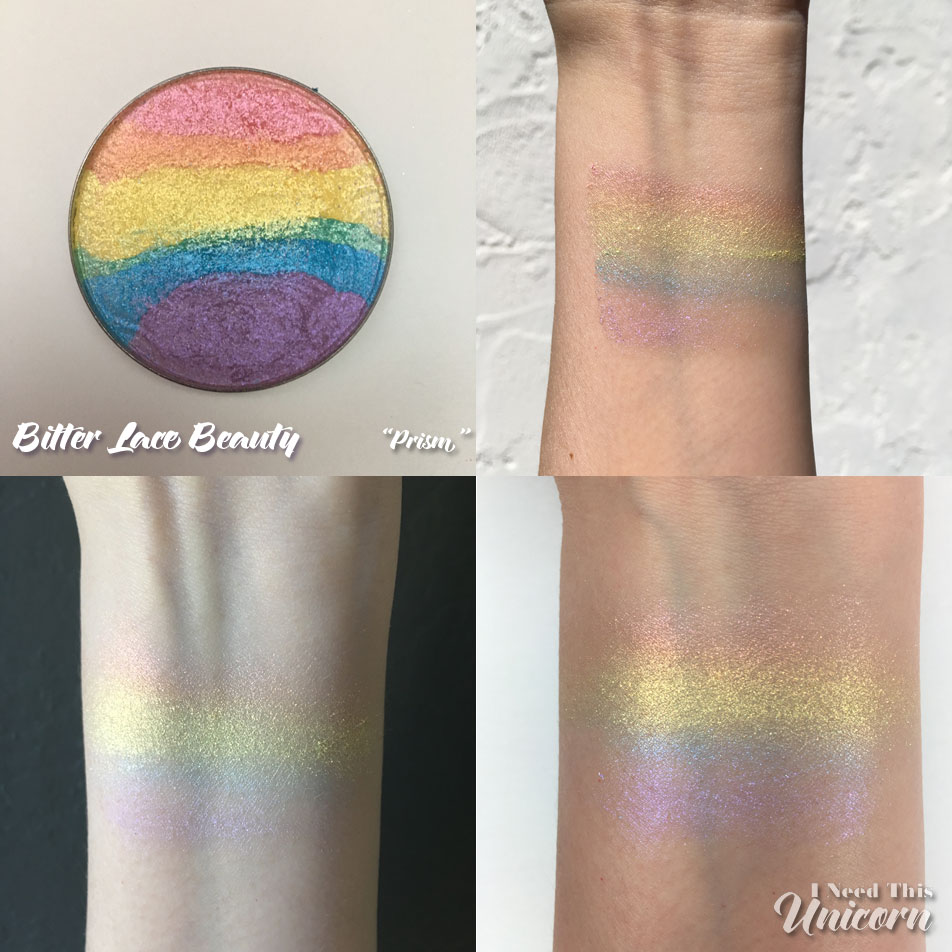 Rainbow Highlighter Extravaganza! Bitter Lace Beauty | I Need This Unicorn