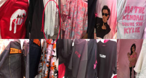 Kylie Pop Up Shop Clothing Wall
