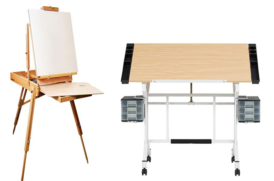 Top 10 Gift Ideas For Artists- Easel and Drafting Table