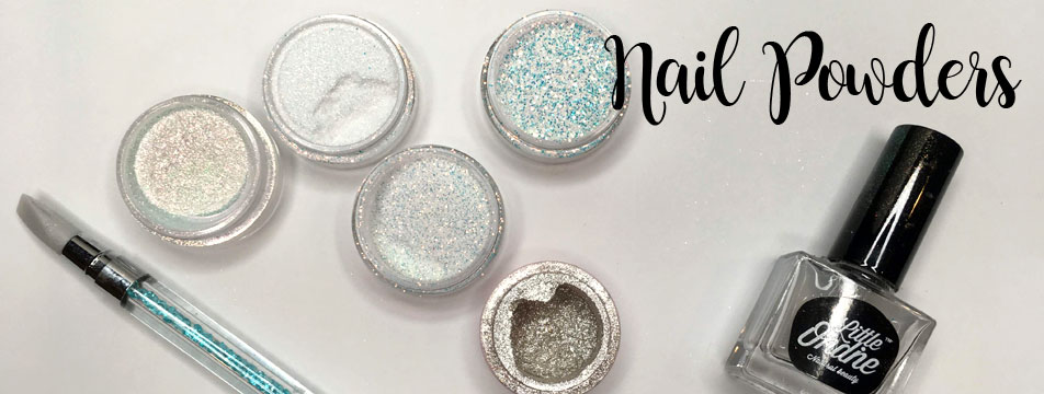 Nail Holo and Mirror Powders and Iridescent Glitters