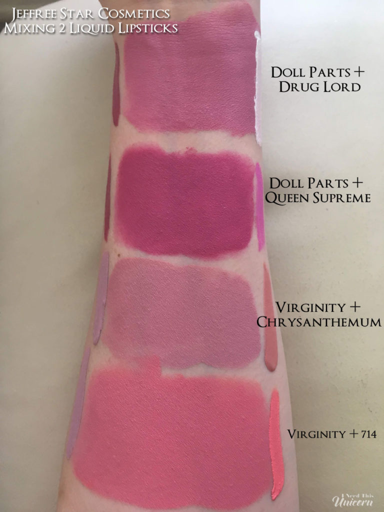 Mixing JSC Liquid lipsticks