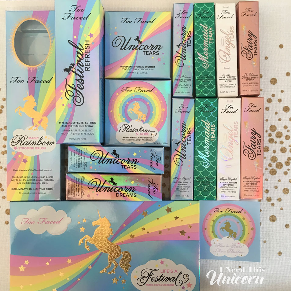 Too Faced Life's A Festival Collection | I Need This Unicorn