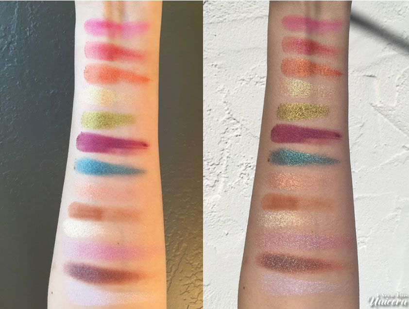 Too Faced Life's A Festival Collection Arm Swatches | I Need This Unicorn