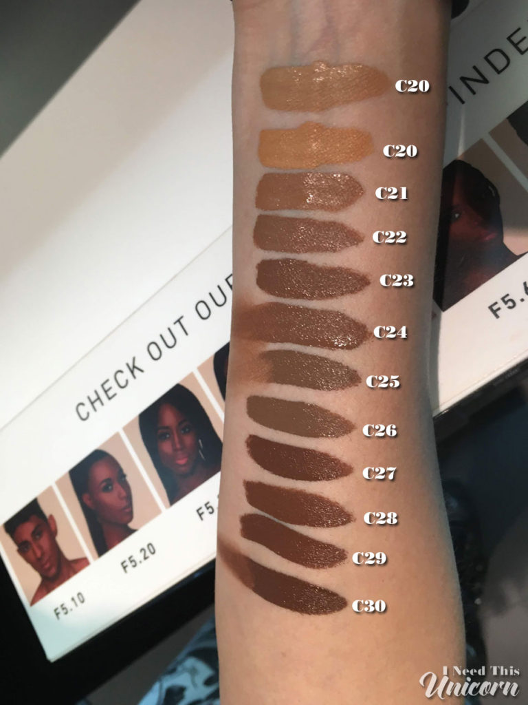 Jeffree Star Cosmetics Magic Star Concealer swatched on NC30