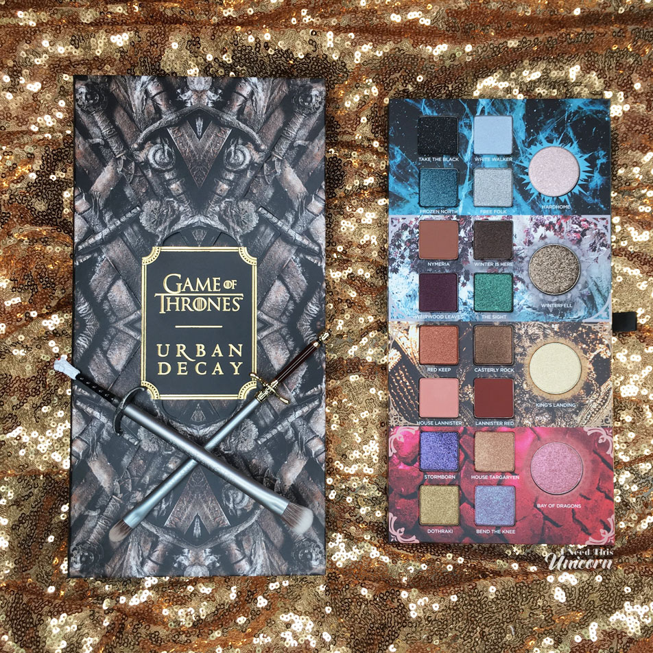 Urban Decay Game Of Thrones Eyeshadow Palette Limited Edition Natural Soft  color