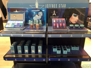 Jeffree Star Blue Blood Collection Display at Morphe