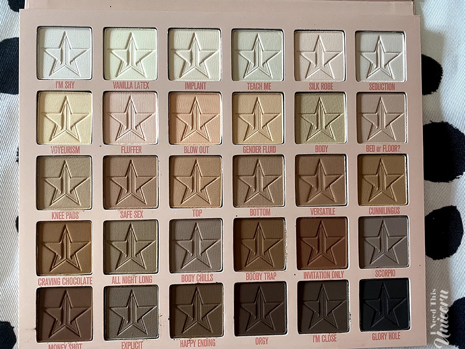 Jeffree Star Cosmetics Orgy Palette- Neutral Eyeshadows