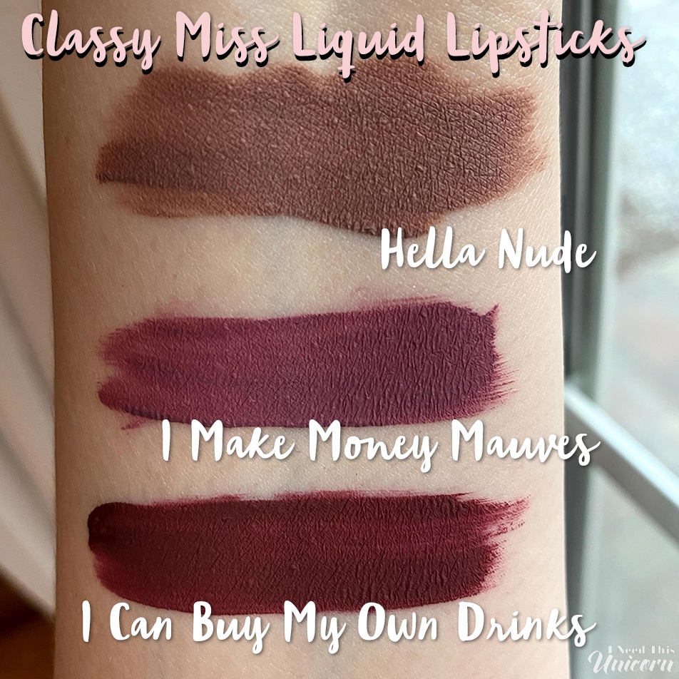 Classy Miss Liquid Lipsticks