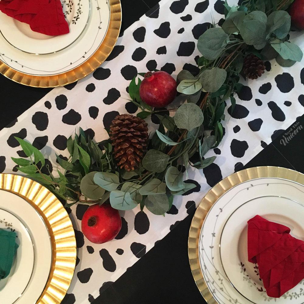 Holiday Tablescape using my runner!