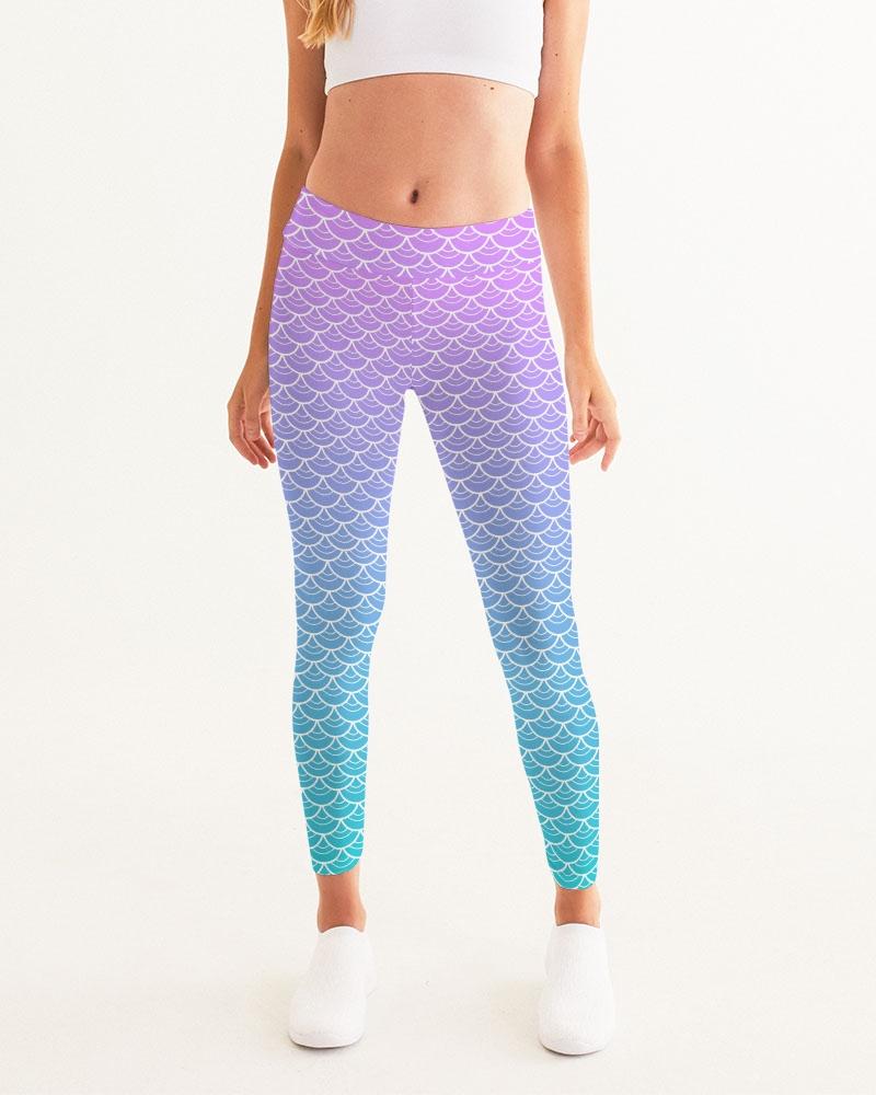 Mermaid gradient printed leggings