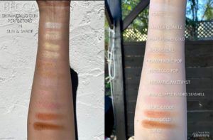 Becca Cosmetics Highlighter Swatches