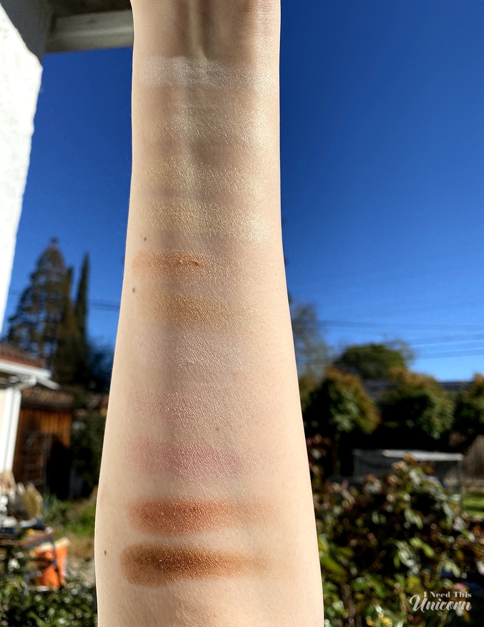 Becca Highlighter Swatches 
