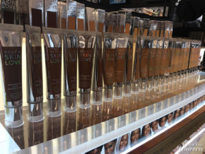 Becca Cosmetics Skin Love Foundations displayed at Sephora