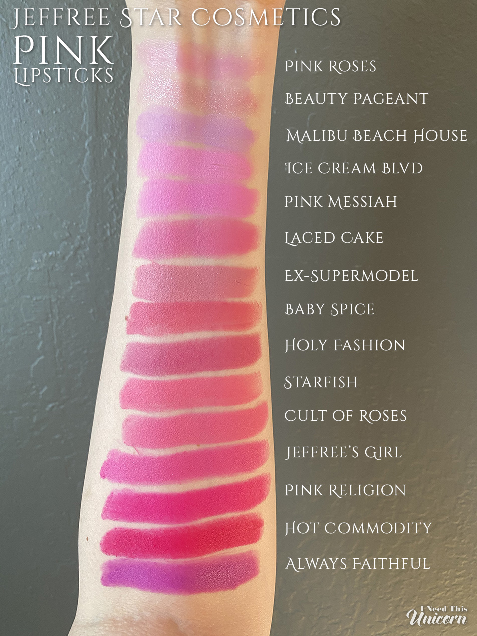 Jeffree Star Cosmetics Pink Lipsticks