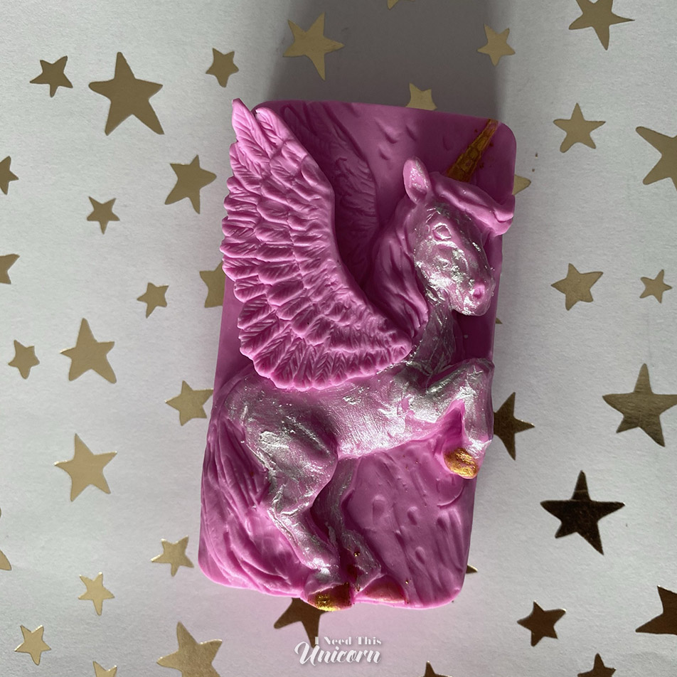 Lilac Pegasus Painted Soap
