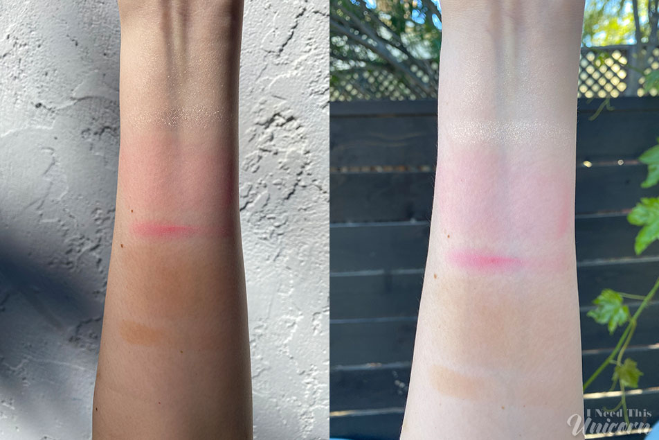 Wet N Wild Care Bears outdoor arm swatches
