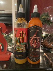 Korn and In Flames Hot Sauces