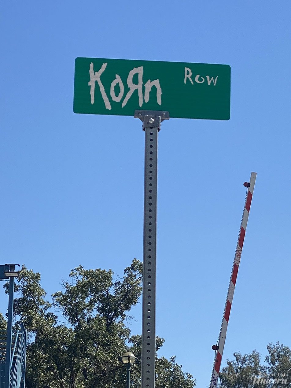 KoRn Row sign in Bakersfield