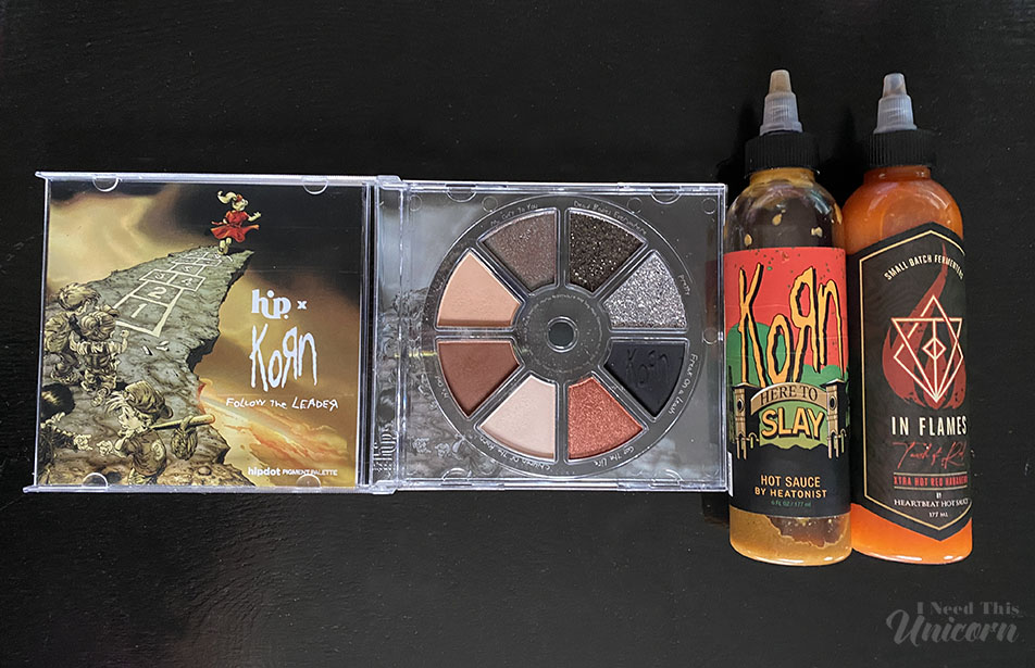 Metal Collabs: Hip Dot x KoRn Follow The Leader Palette + Korn & In Flames Hot Sauces & Deftones Beer