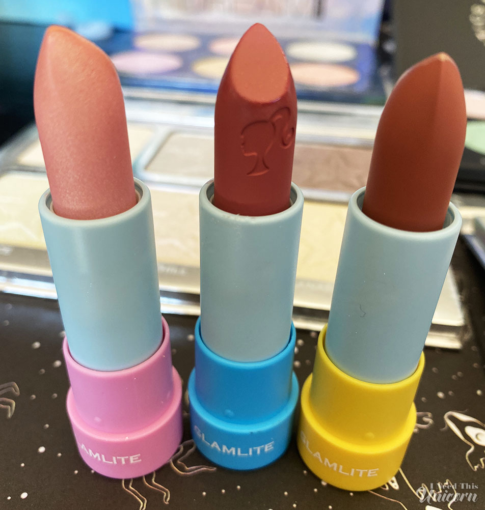 Barbie x Glamlite cream lipsticks