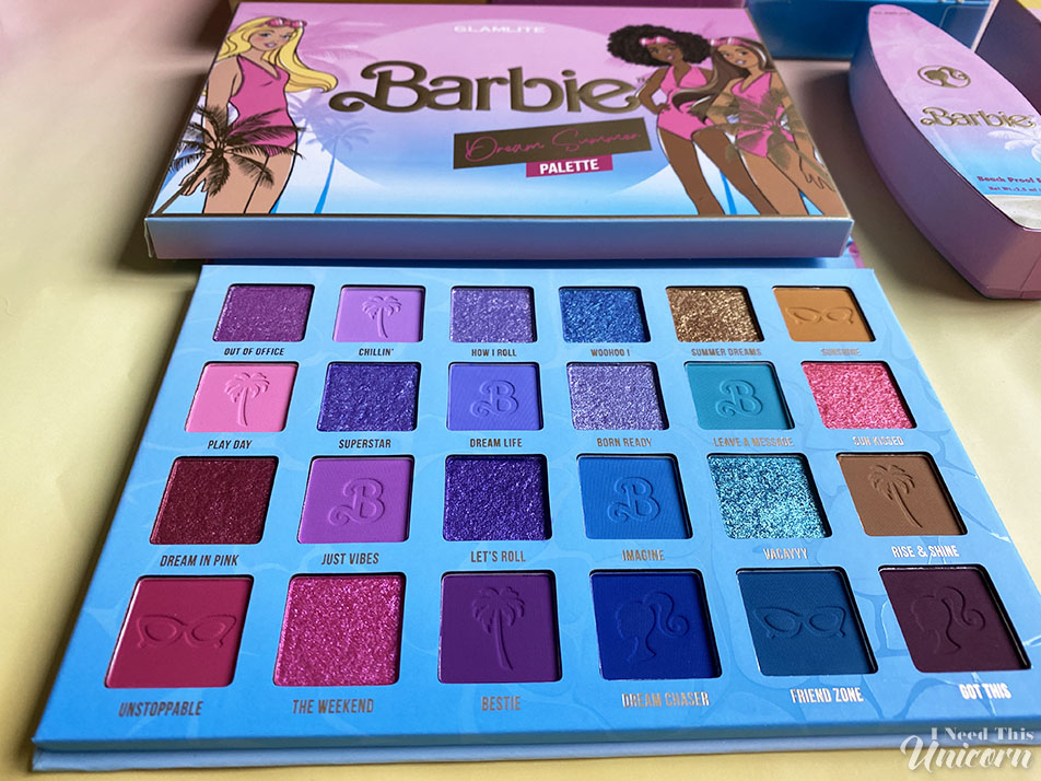 Barbie x Glamlite Summer Dream Eyeshadow Palette