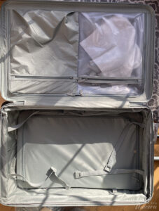 Beis Luggage and Bag Review Slate Luggage Opened