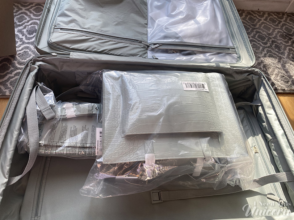 Beis Luggage and Bag Review - Bags packed inside luggage for shipping