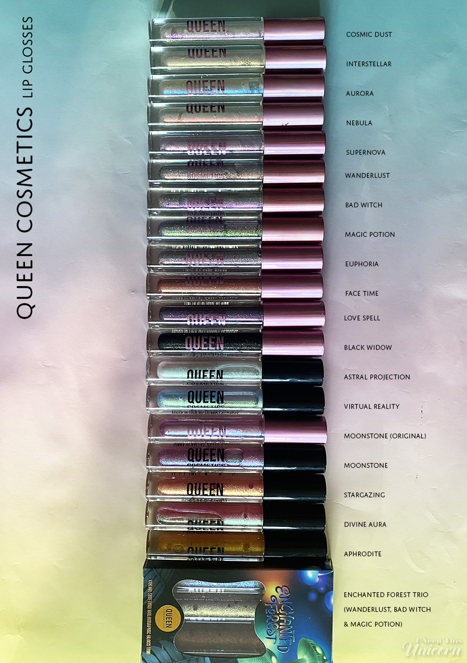 Queen Cosmetics- All of the lip glosses I own