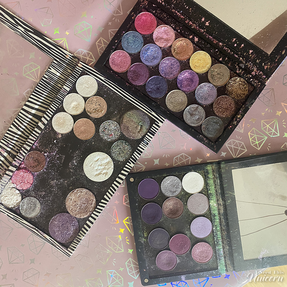 My magnetic eyeshadow palettes