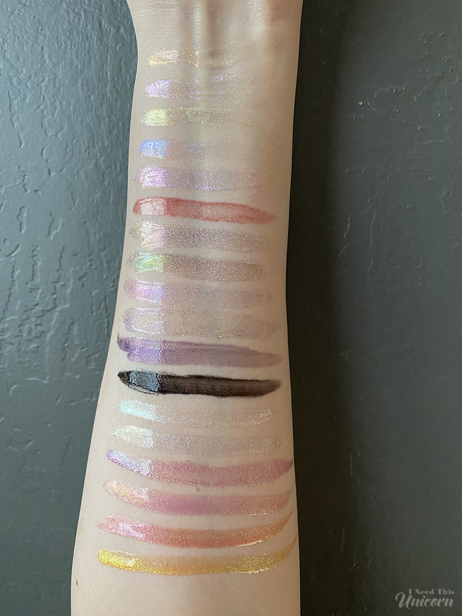 Queen Cosmetics lip gloss swatches