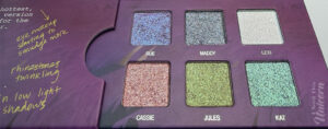 Half Magic Euphoria Eyeshadow Palette at an agle to show shift