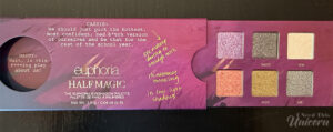Half Magic Euphoria Eyeshadow Palette packaging detail