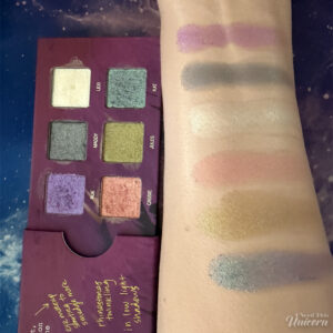 Half Magic Euphoria Eyeshadow Palette swatched on arm