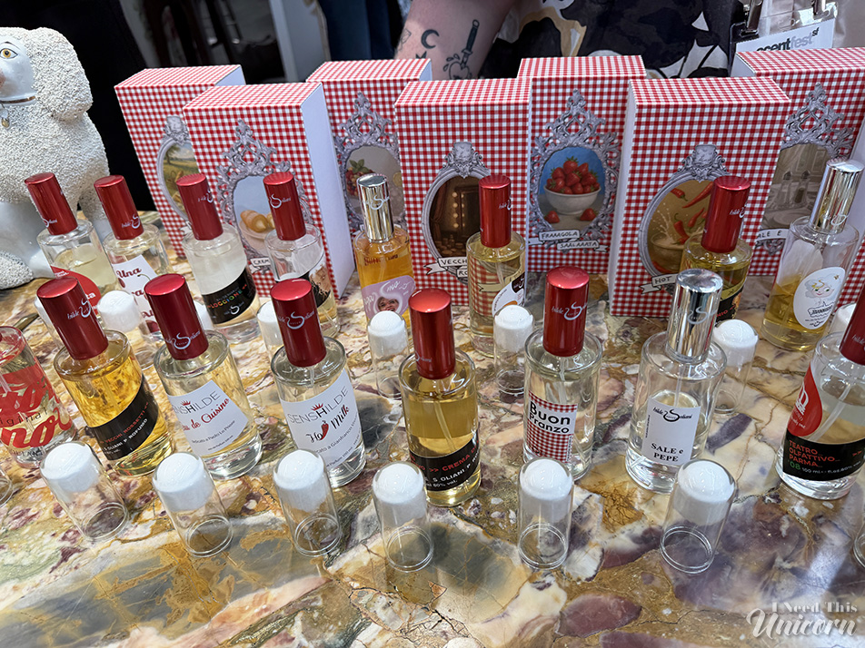 Hilde Soliani perfumes at The Marie-Marie booth