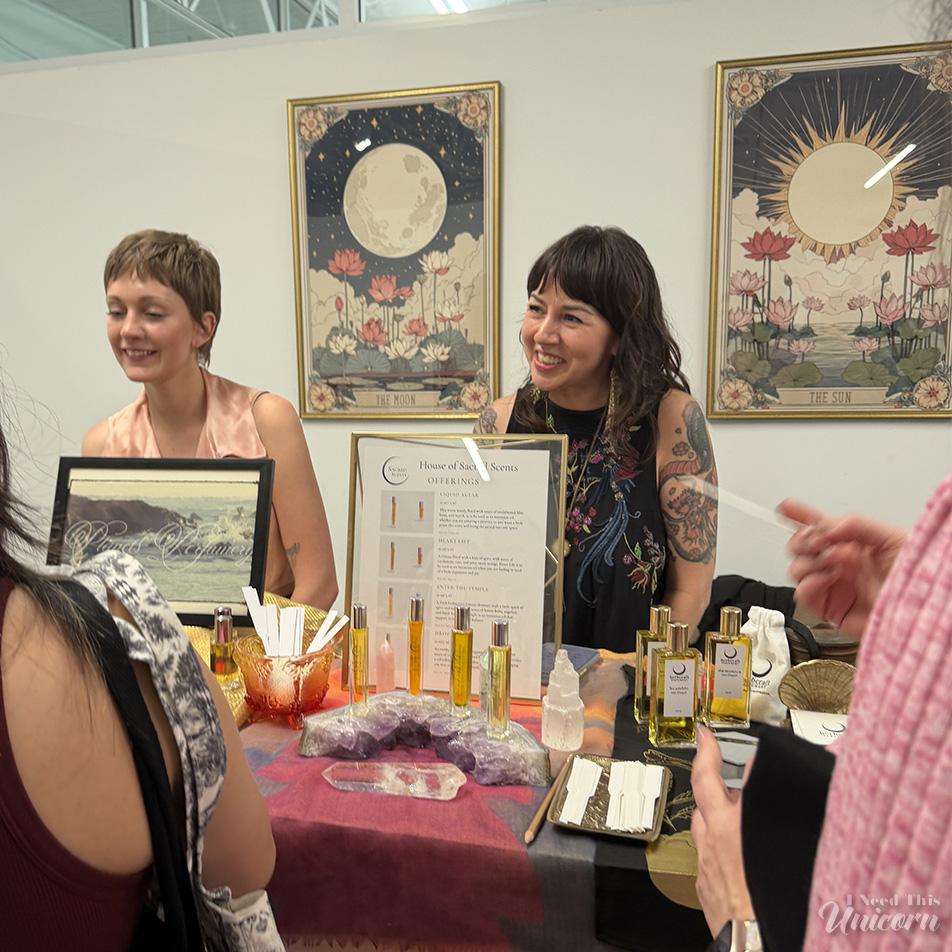 Planets Perfumery at Sacred Scents booth