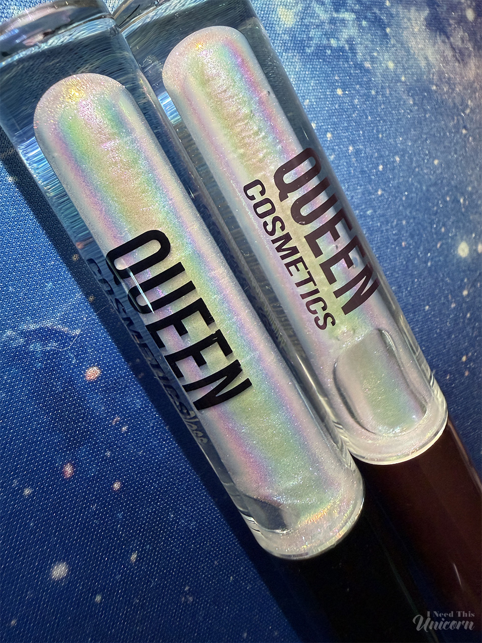 Closeup of two tubes of Queen Cosmetics Tester #2.