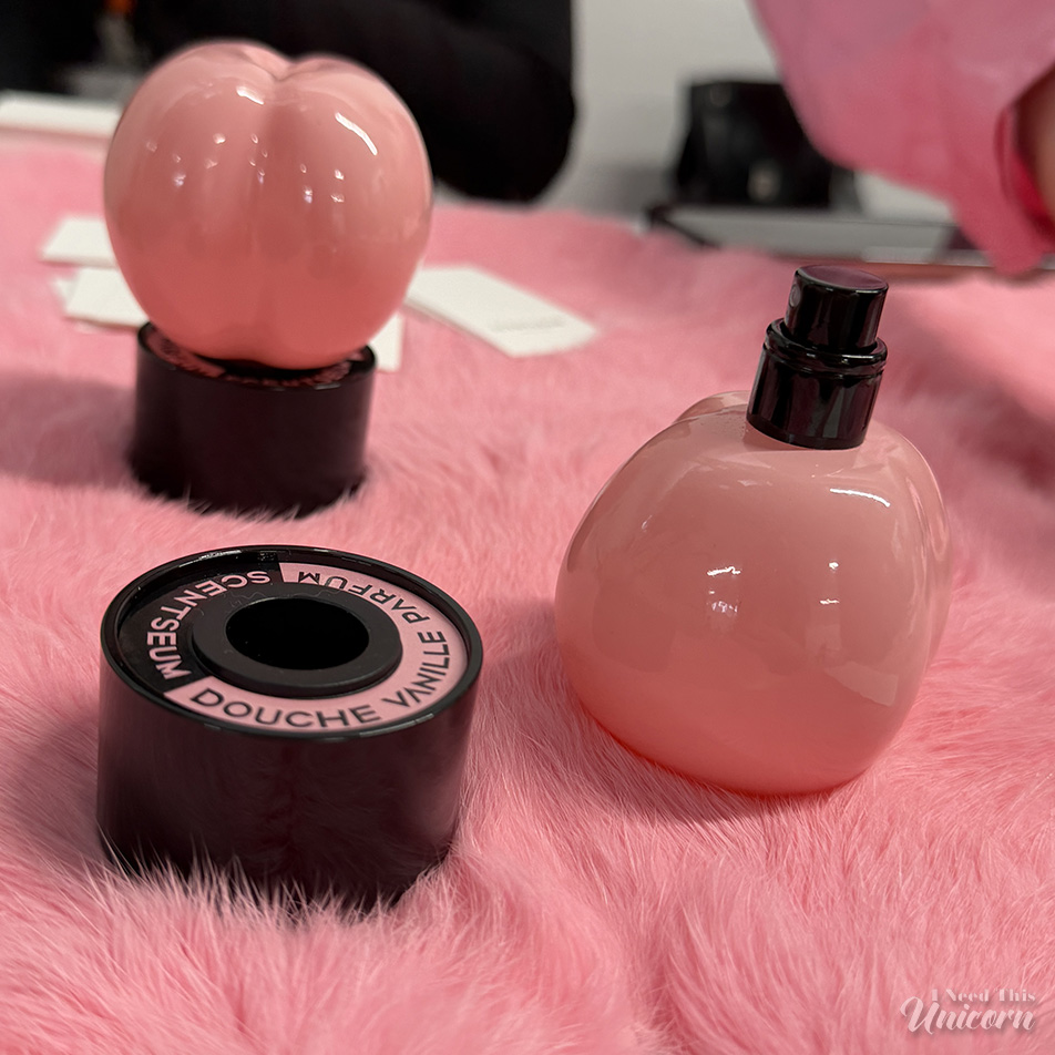 Pink butt shaped perfume bottles from Scentseum