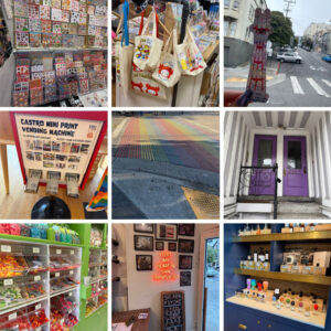 Composite of San Francisco Scenes and Shops