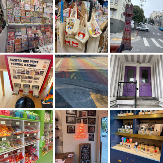 Composite of San Francisco Scenes and Shops