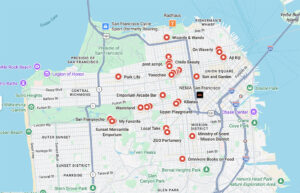 San Francisco Girl's Day Map